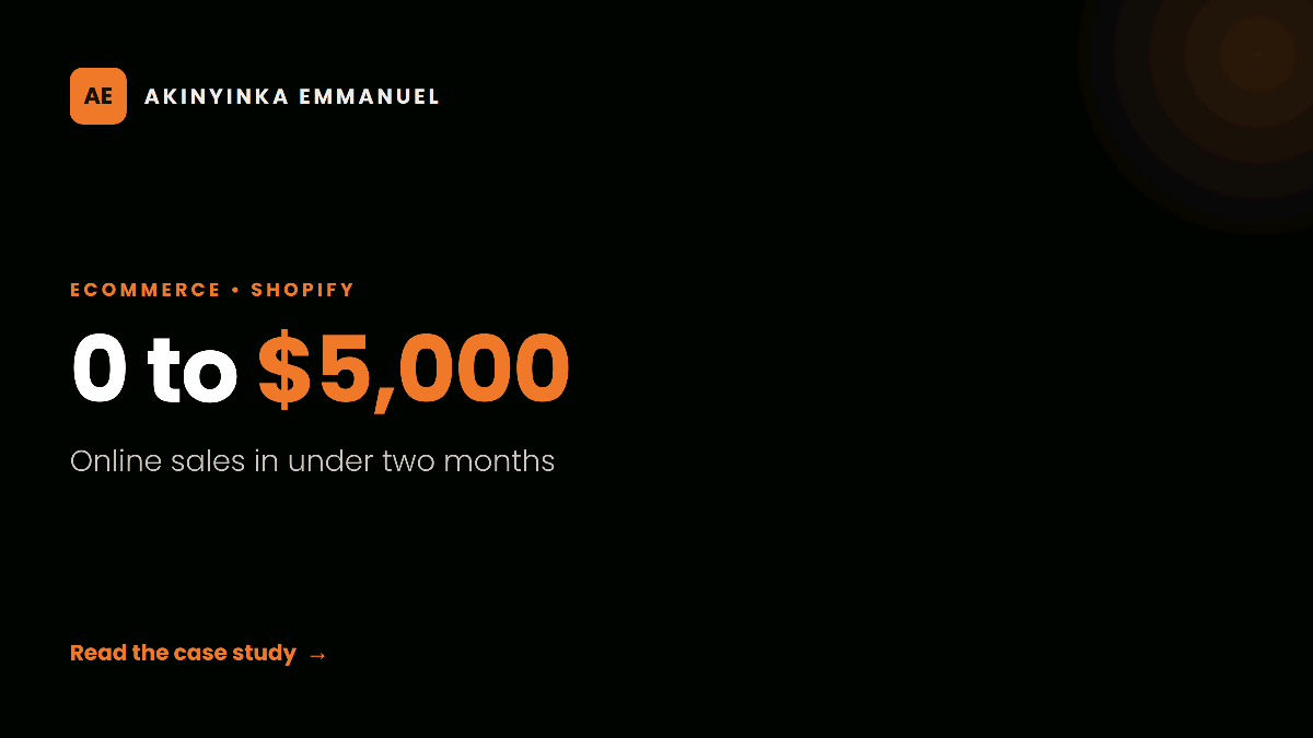 0 to $5,000 in online sales